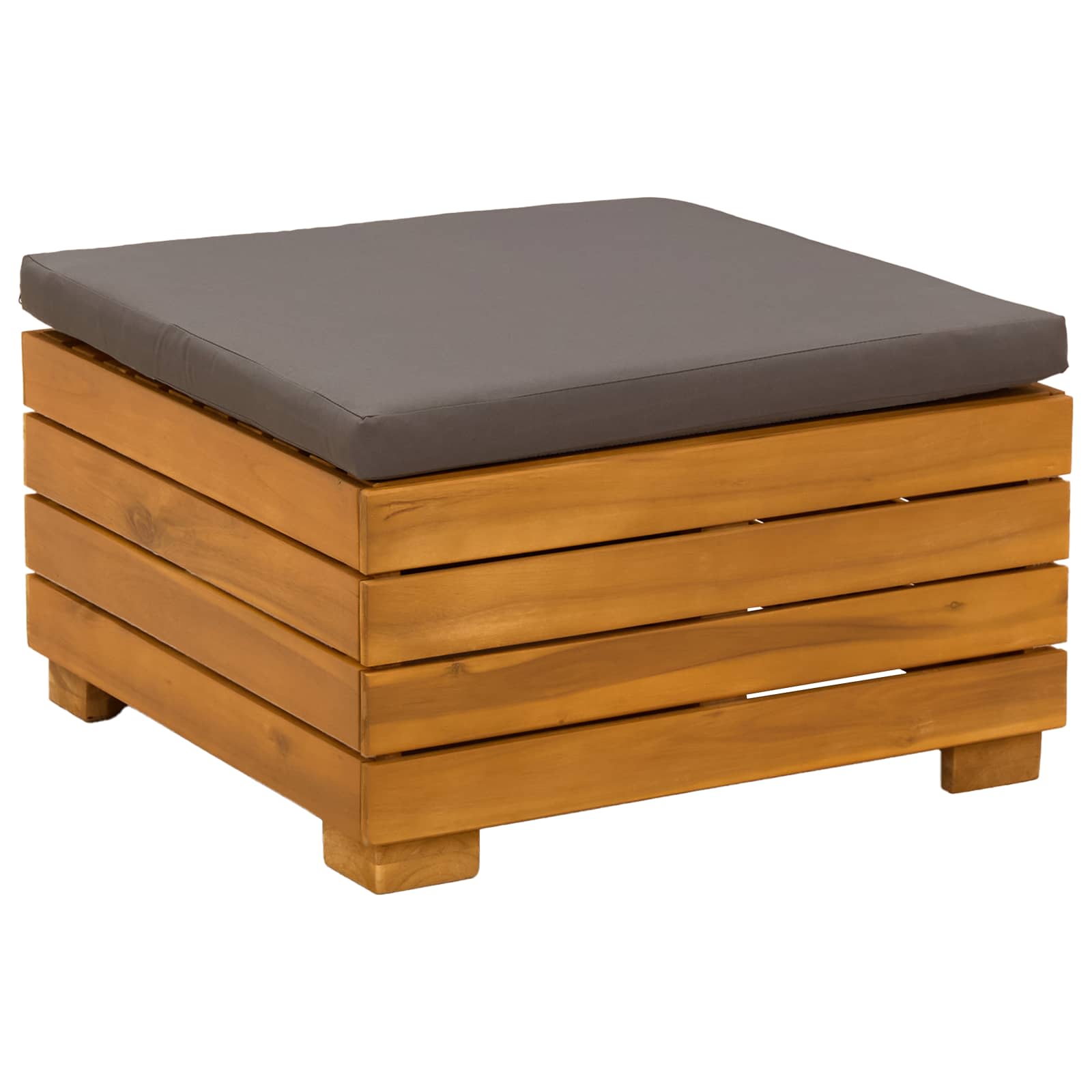 Set vanjskih sofa s jastukom 8 Komad Smeđa Čvrsto drvo akacije