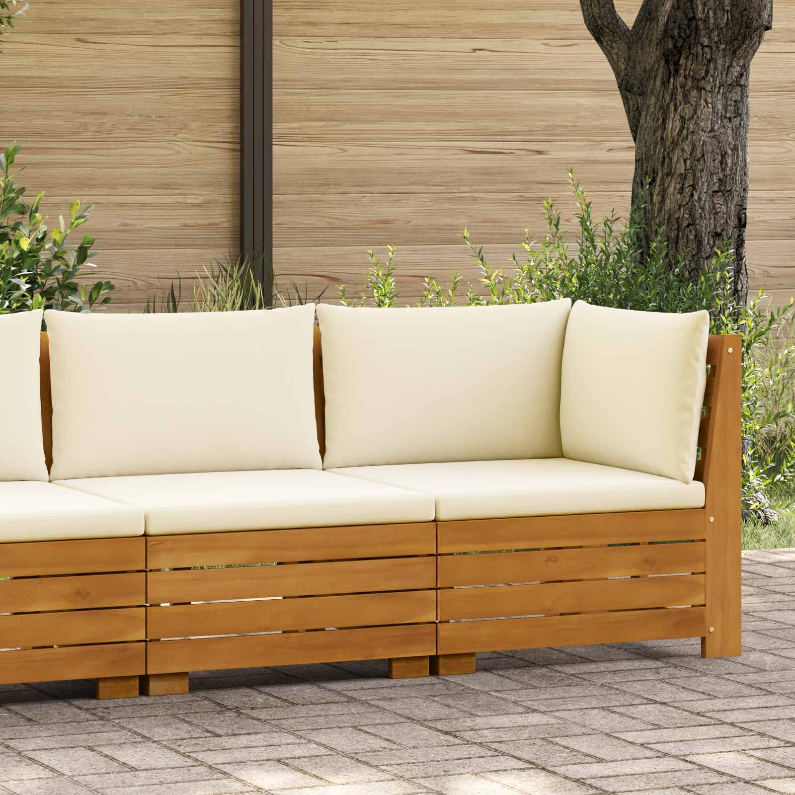 Set lounge namještaja za vrt 2 Komad Smeđa Čvrsto drvo akacije