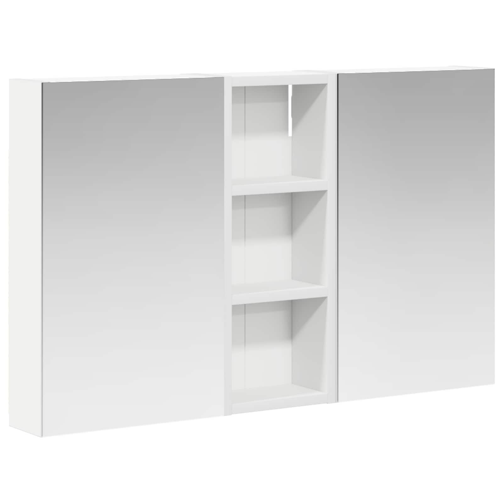 Set ormarića za kupaonicu S LED lampica 3 pcs 80 x 10,5 x 50 cm