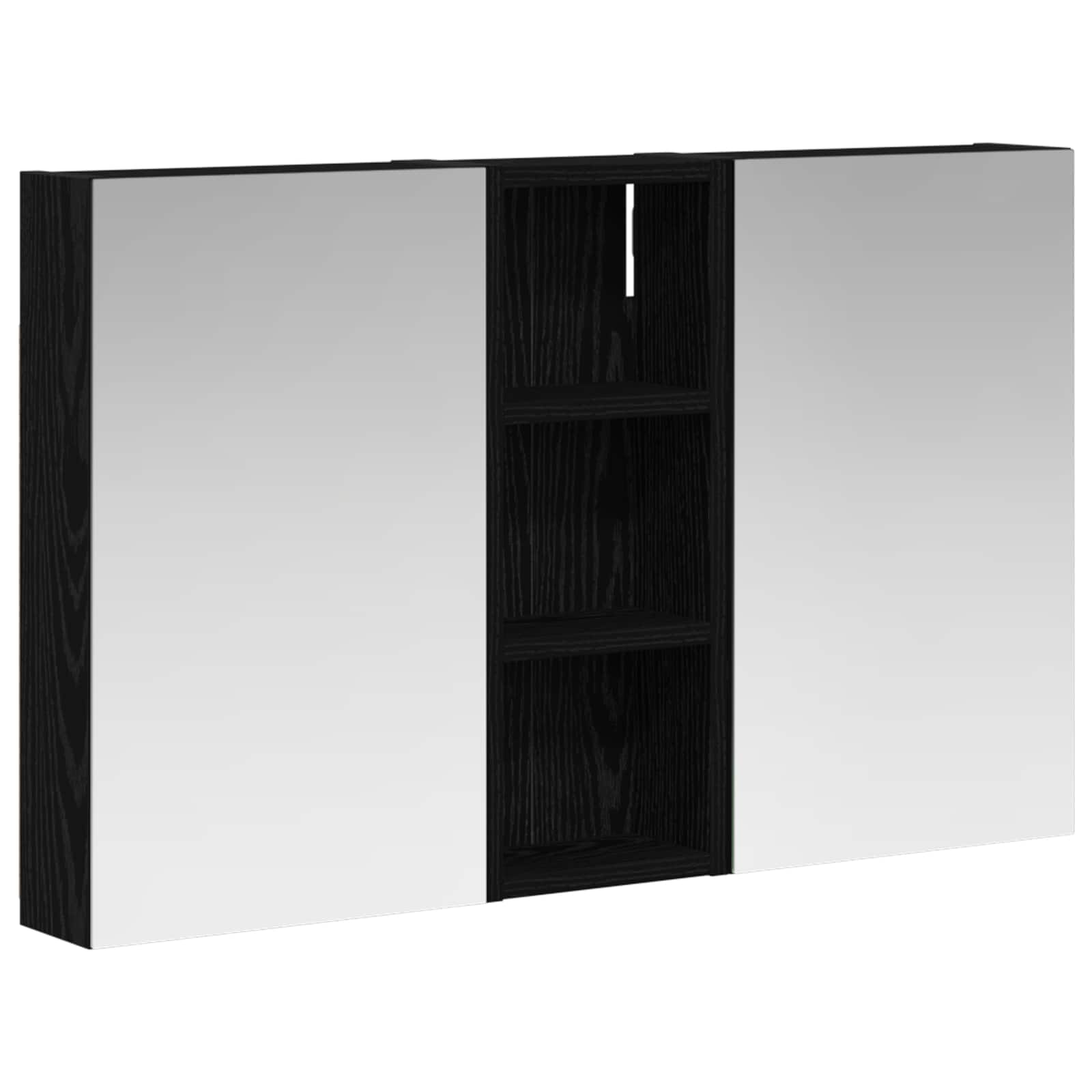 Set ormarića za kupaonicu S LED lampica 3 pcs 80 x 10,5 x 50 cm