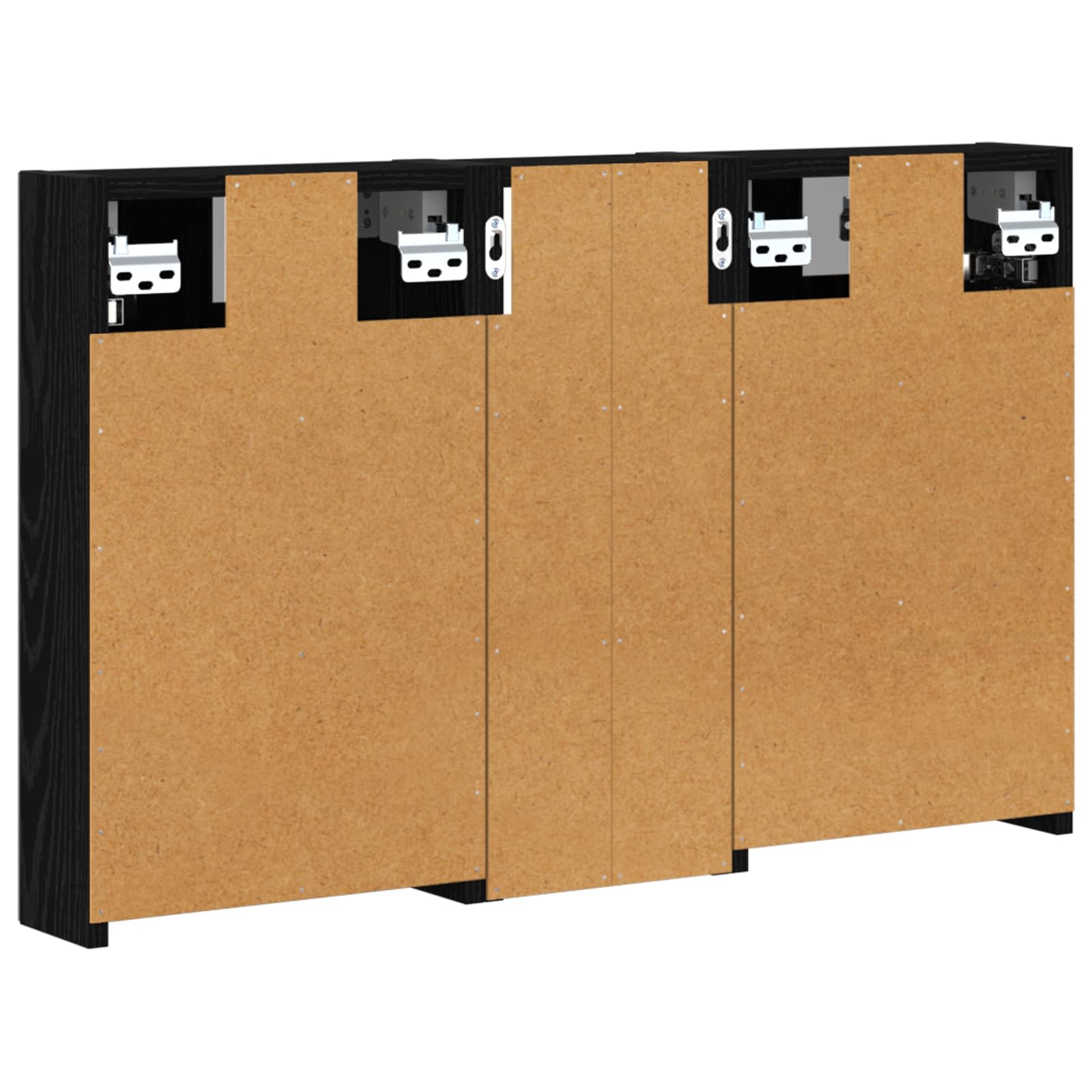 Set ormarića za kupaonicu S LED lampica 3 pcs 80 x 10,5 x 50 cm