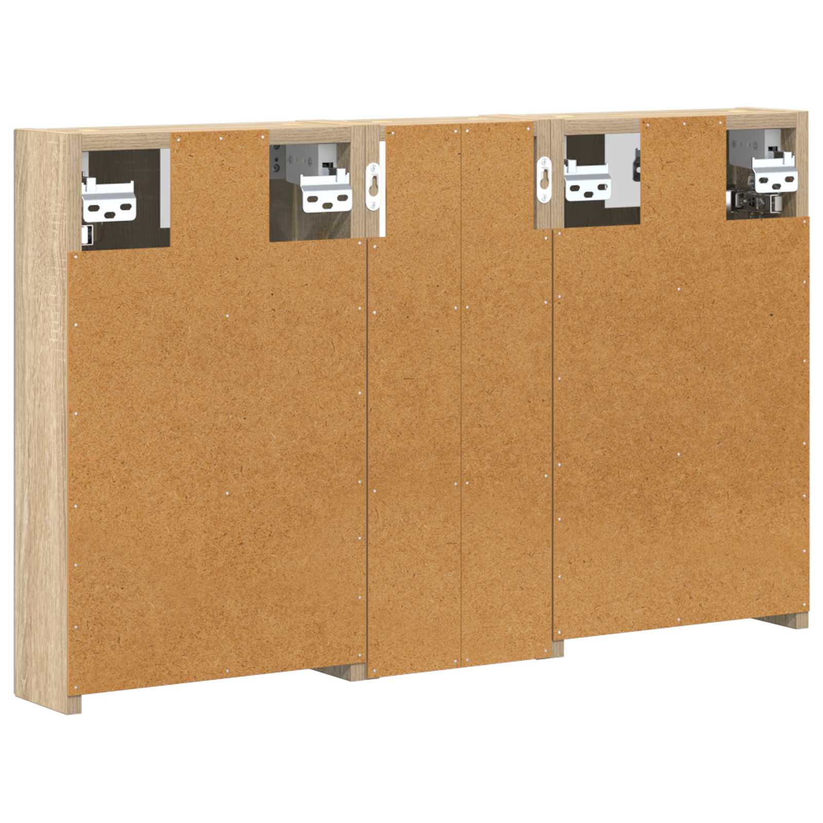 Set ormarića za kupaonicu S LED lampica 3 pcs 80 x 10,5 x 50 cm