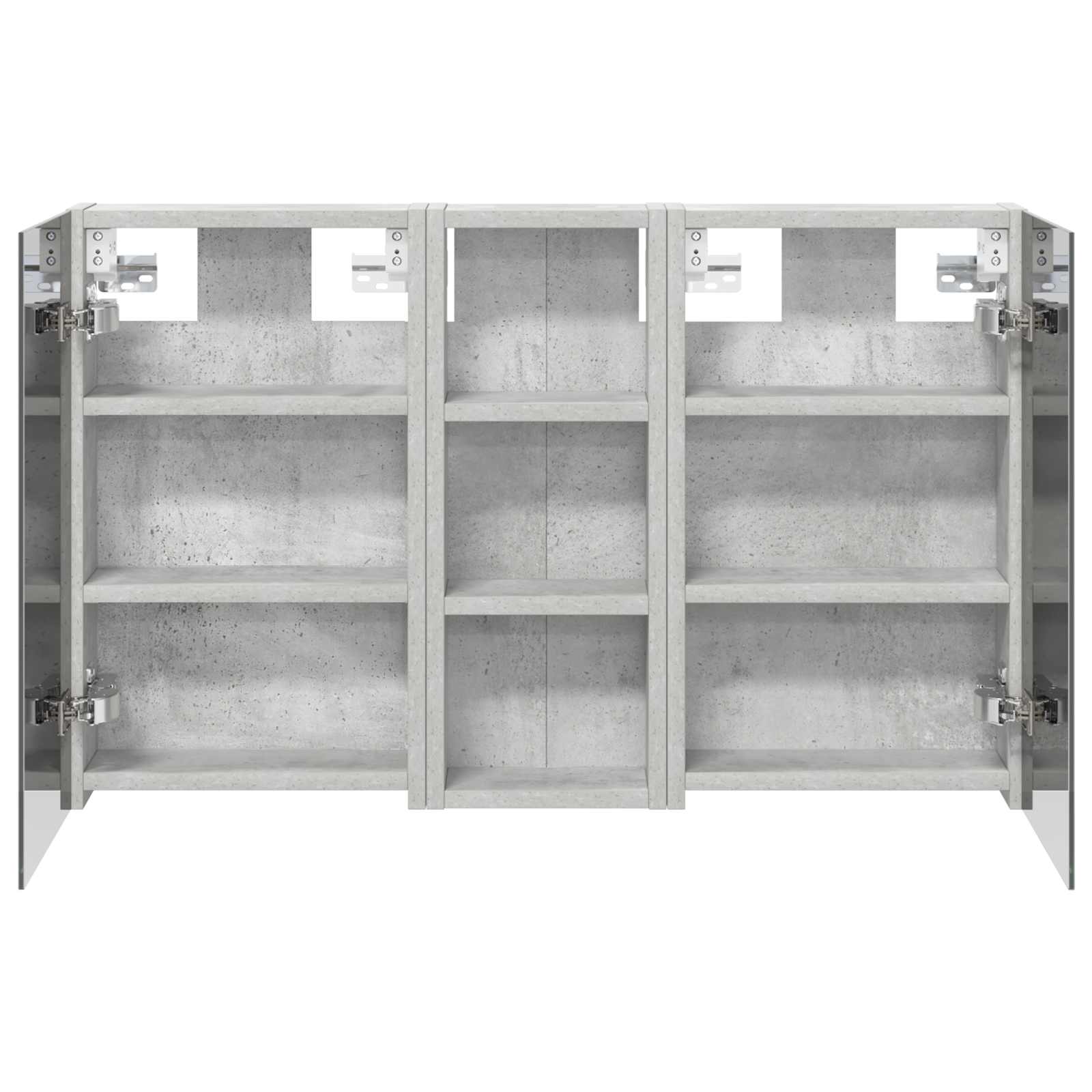 Set ormarića za kupaonicu S LED lampica 3 pcs 80 x 10,5 x 50 cm