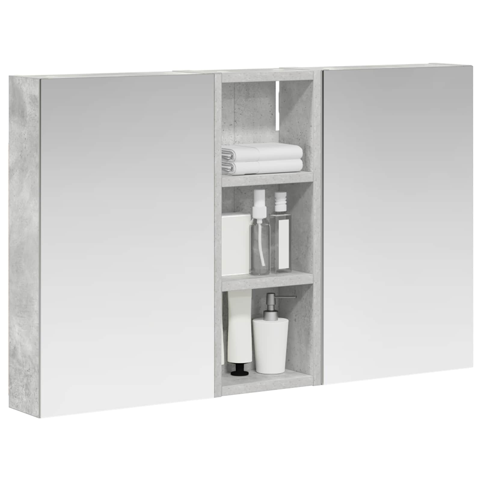 Set ormarića za kupaonicu S LED lampica 3 pcs 80 x 10,5 x 50 cm