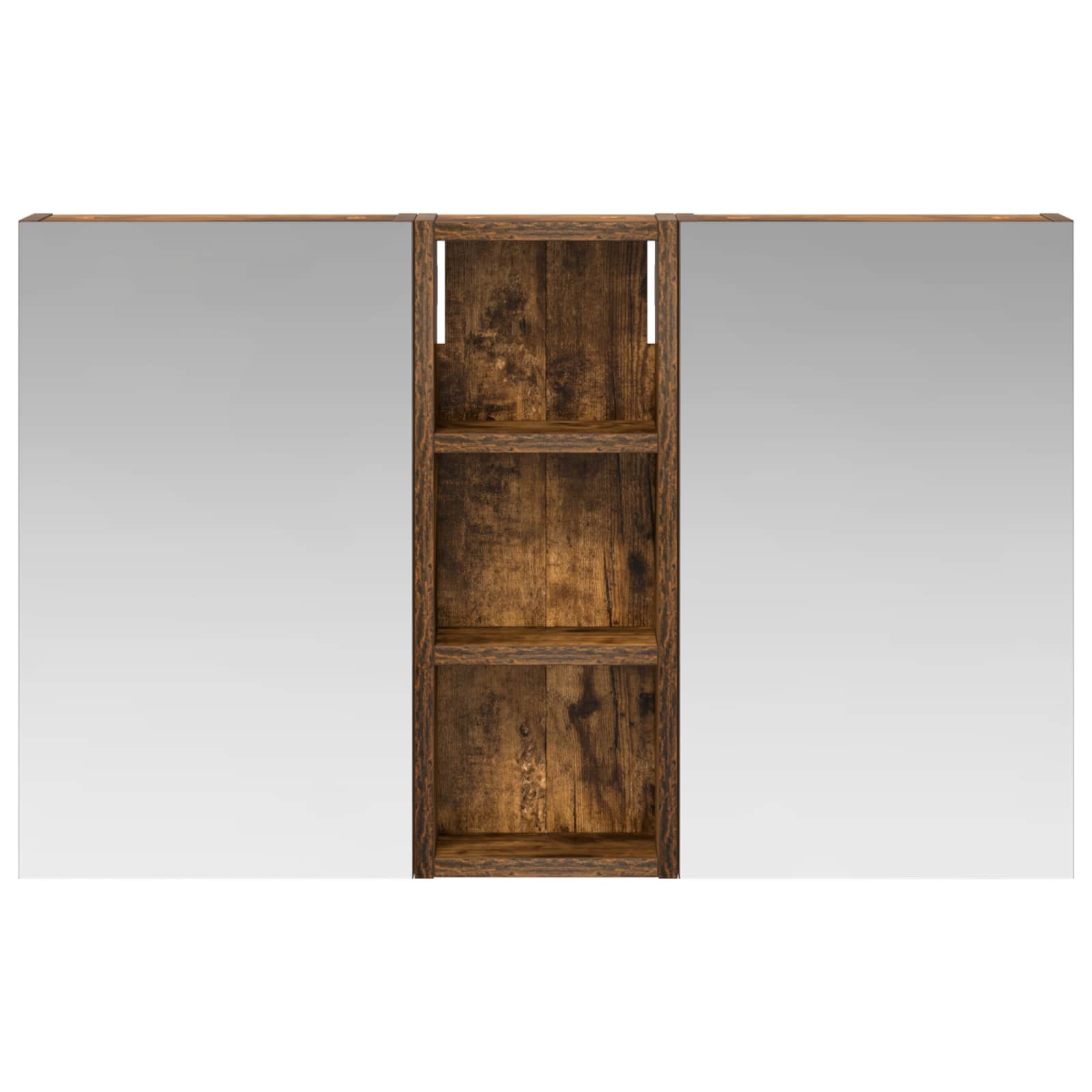 Set ormarića za kupaonicu S LED lampica 3 pcs 80 x 10,5 x 50 cm