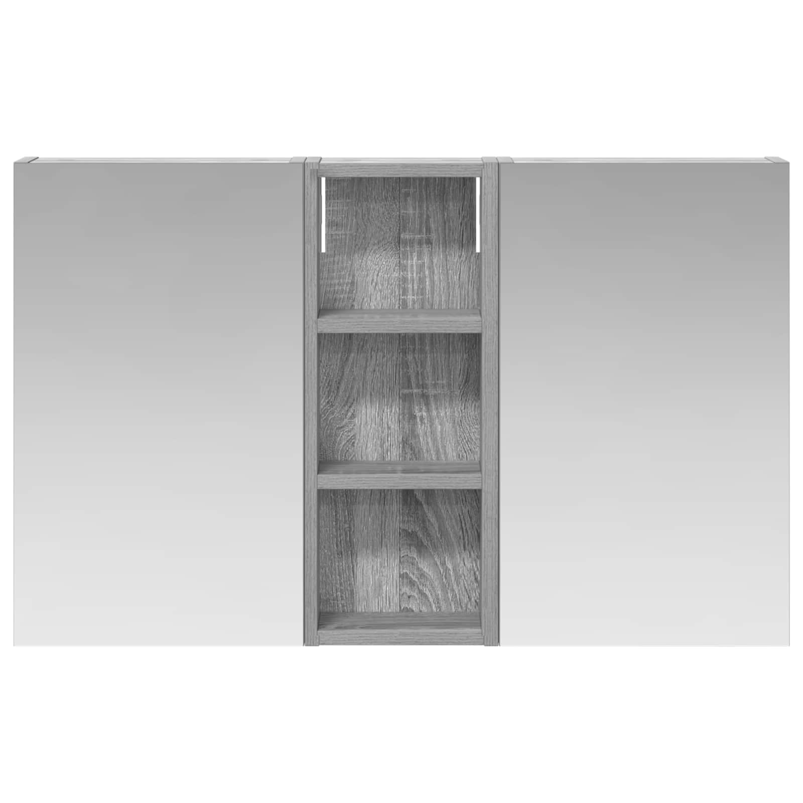 Set ormarića za kupaonicu S LED lampica 3 pcs 80 x 10,5 x 50 cm