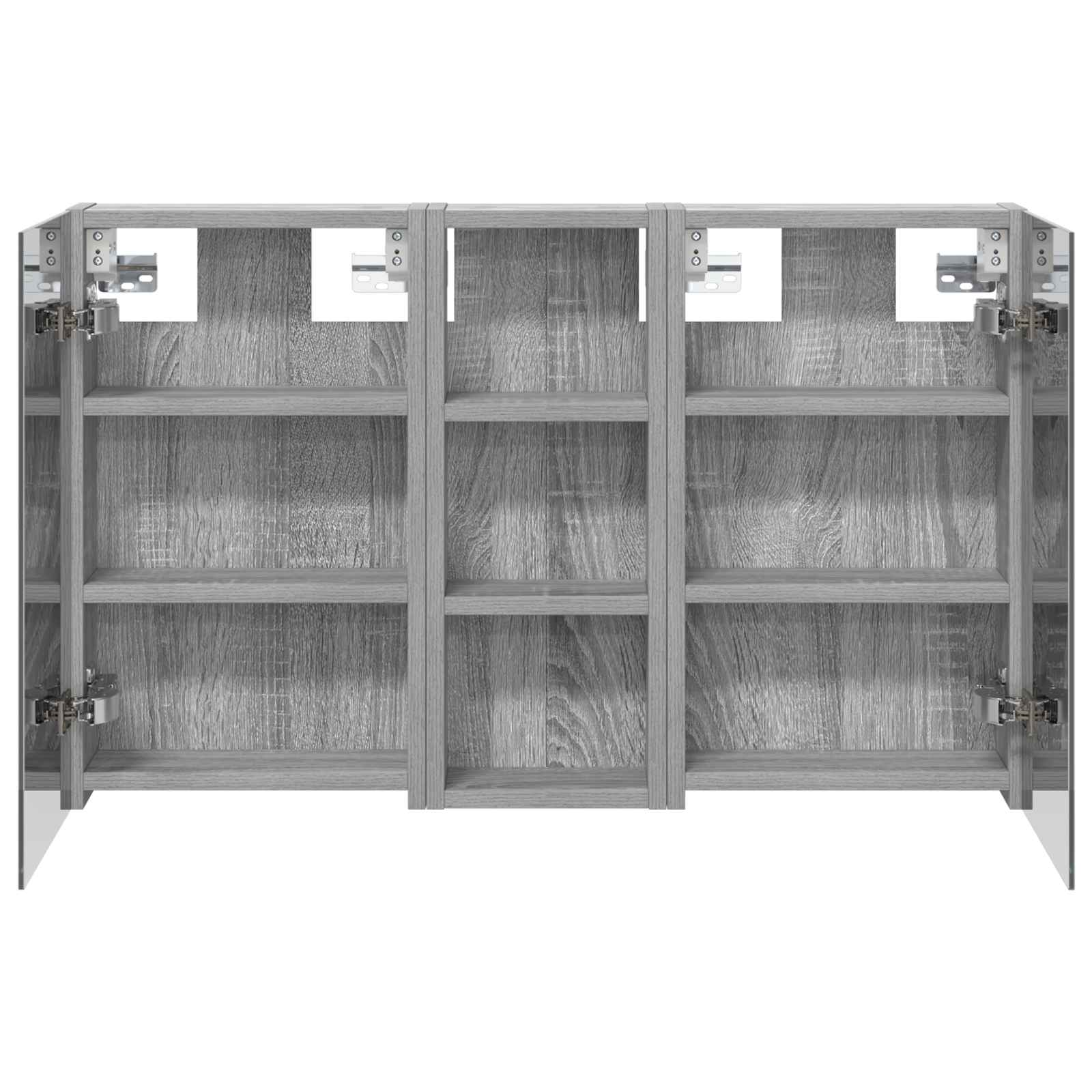 Set ormarića za kupaonicu S LED lampica 3 pcs 80 x 10,5 x 50 cm