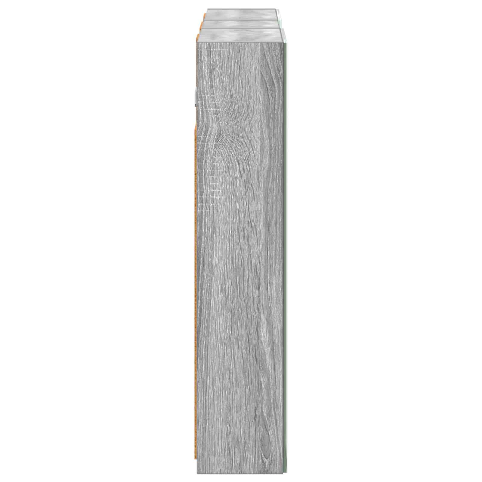 Set ormarića za kupaonicu S LED lampica 3 pcs 80 x 10,5 x 50 cm