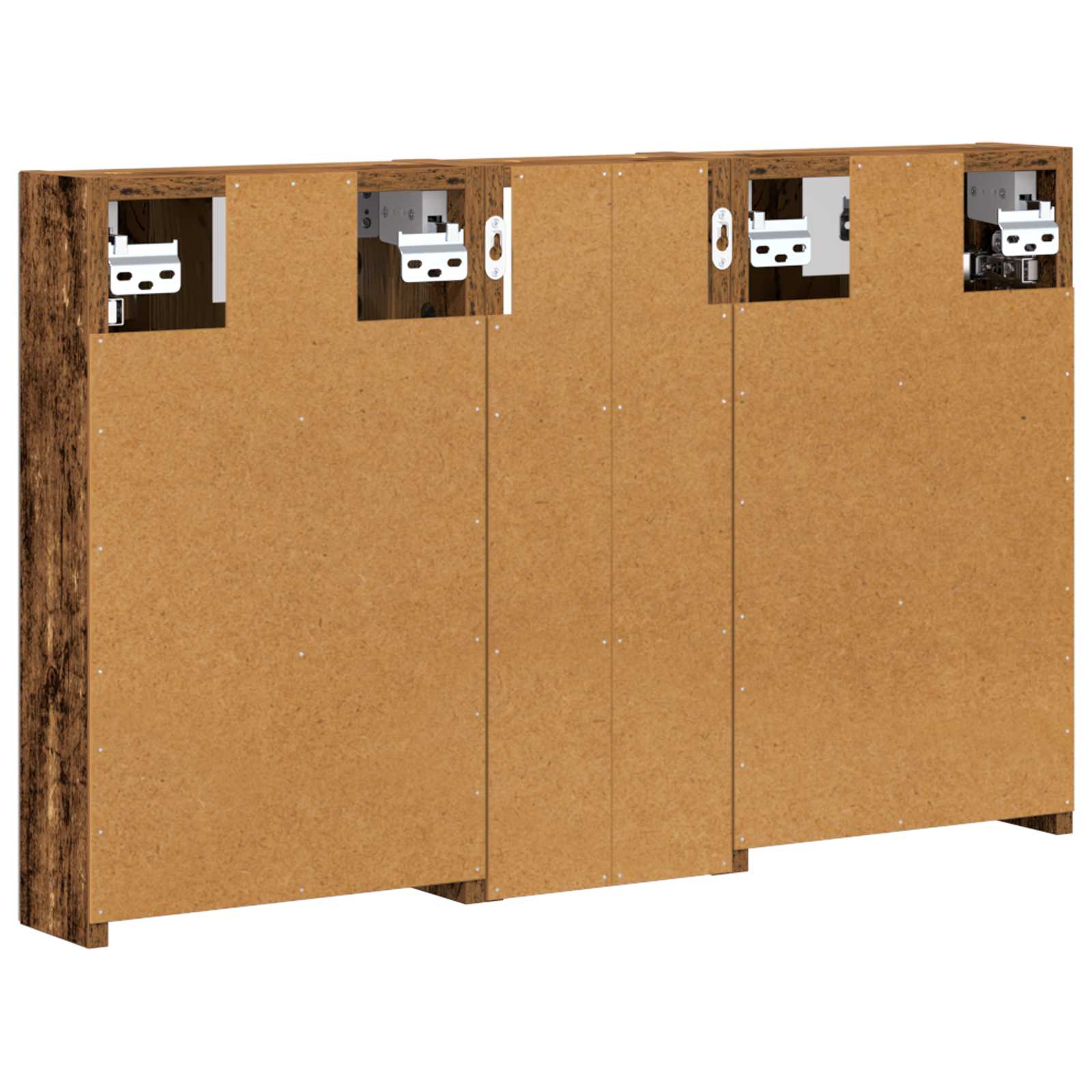 Set ormarića za kupaonicu S LED lampica 3 pcs 80 x 10,5 x 50 cm