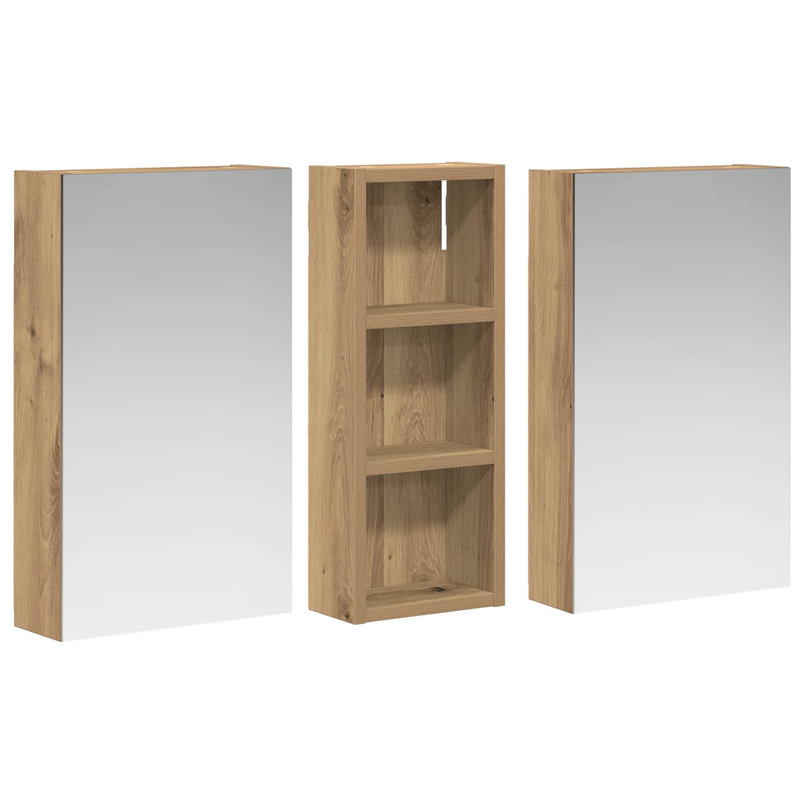 Set ormarića za kupaonicu 3 kom. 80 x 10,5 x 50 cm