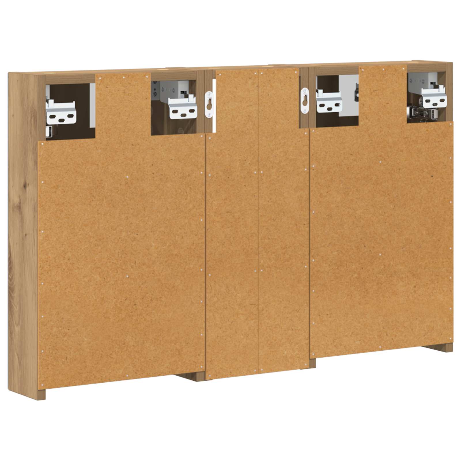 Set ormarića za kupaonicu S LED lampica 3 pcs 80 x 10,5 x 50 cm