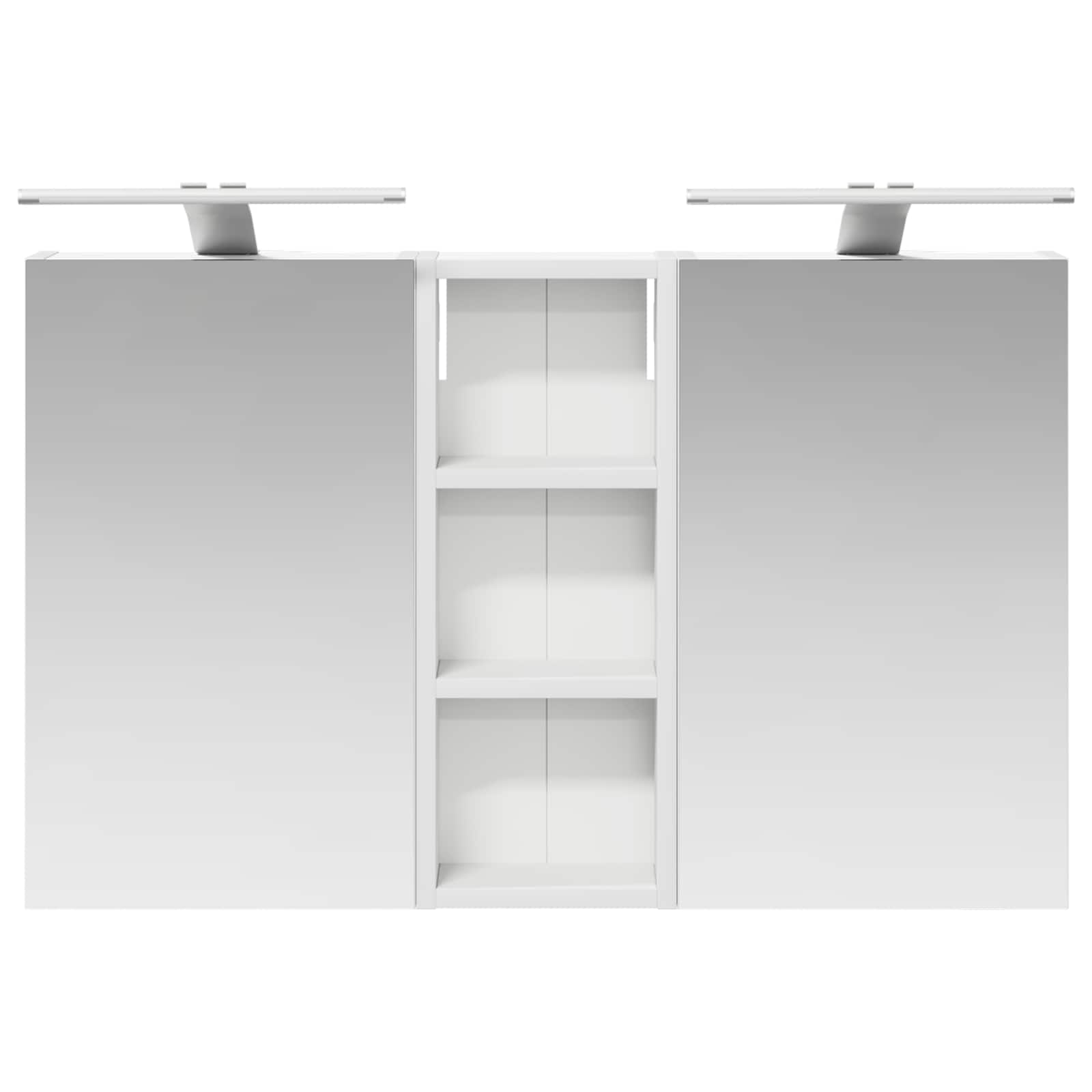Set ormarića za kupaonicu S LED lampica 3 pcs 80 x 10,5 x 50 cm