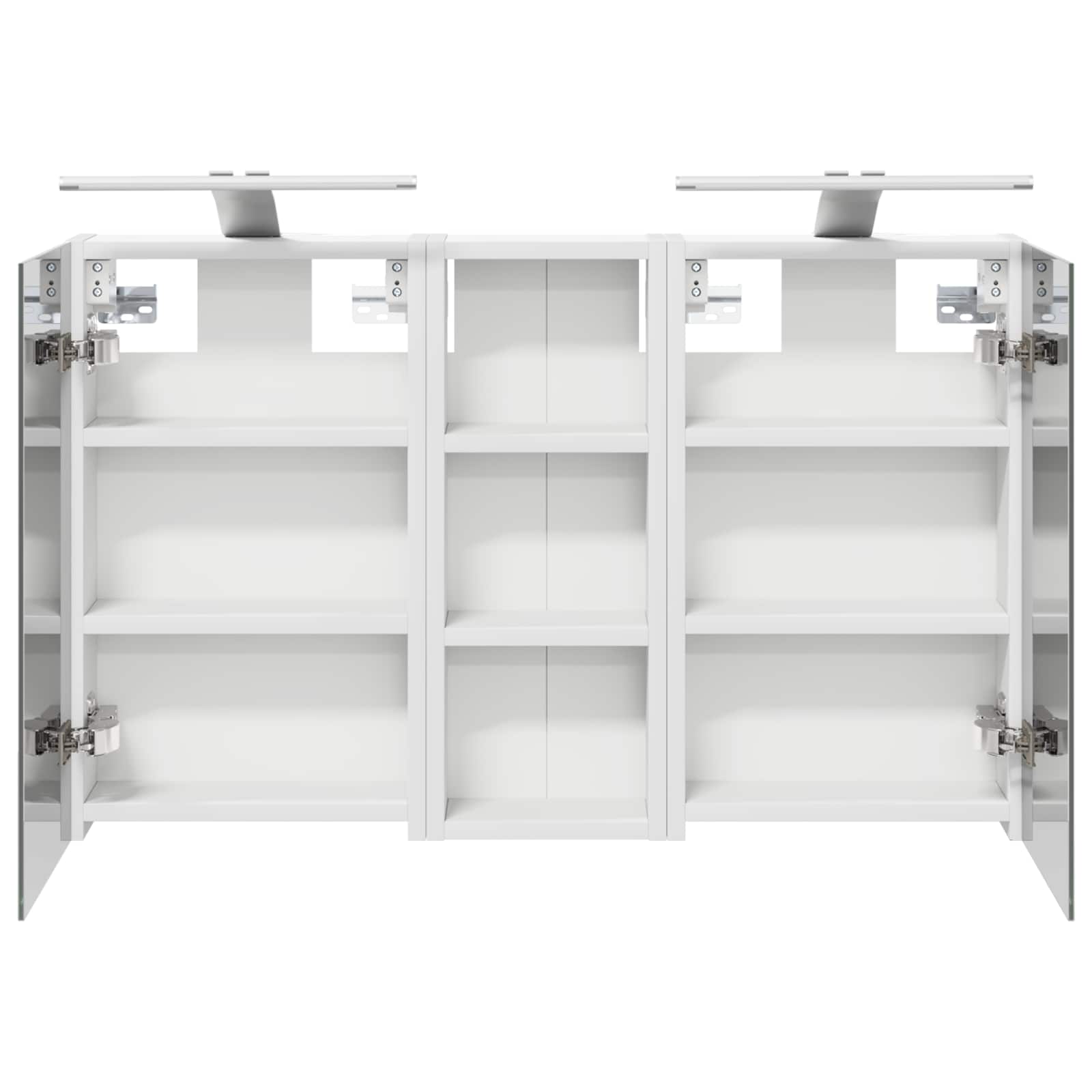 Set ormarića za kupaonicu S LED lampica 3 pcs 80 x 10,5 x 50 cm