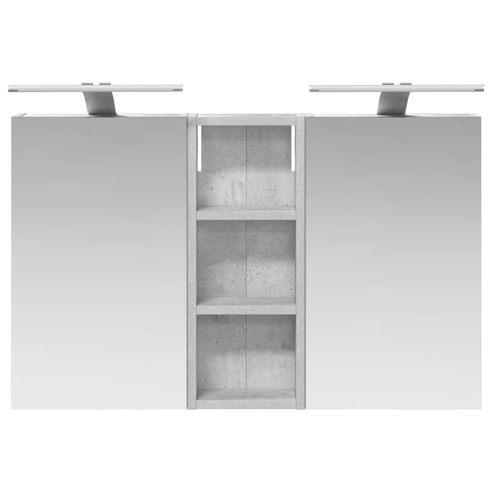 Set ormarića za kupaonicu S LED lampica 3 pcs 80 x 10,5 x 50 cm