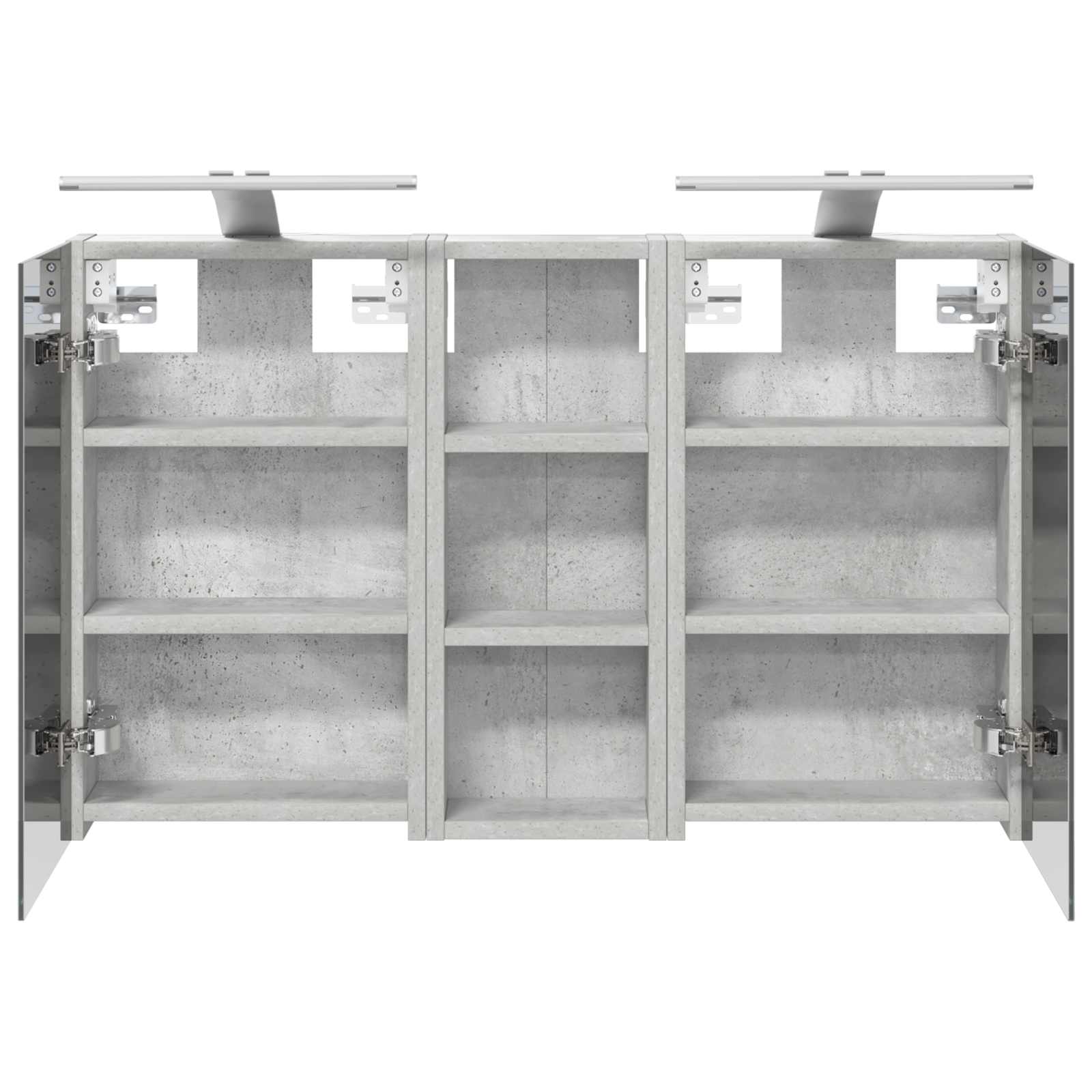 Set ormarića za kupaonicu S LED lampica 3 pcs 80 x 10,5 x 50 cm