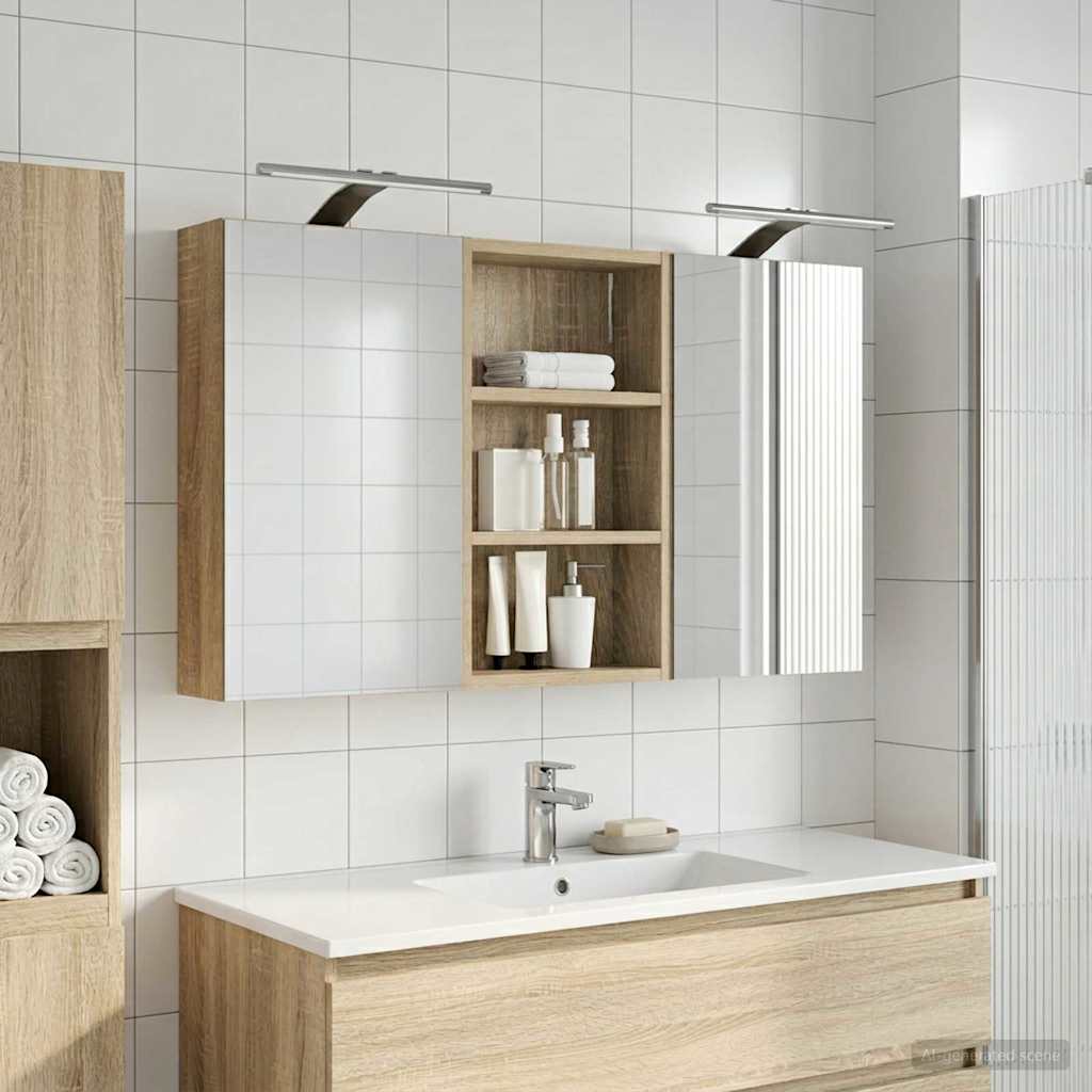 Set ormarića za kupaonicu 3 kom. 90 x 10,5 x 50 cm
