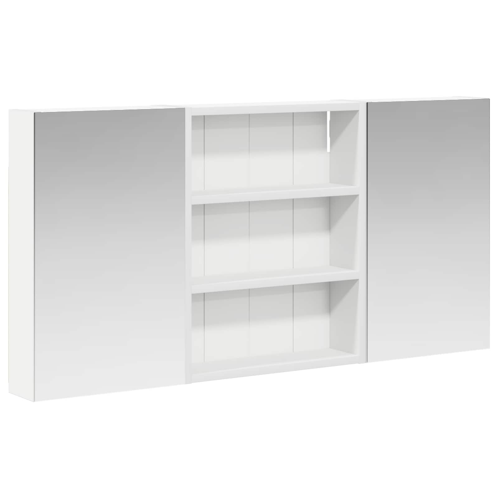 Set ormarića za kupaonicu s policom 3 pcs 100 x 10,5 x 50 cm