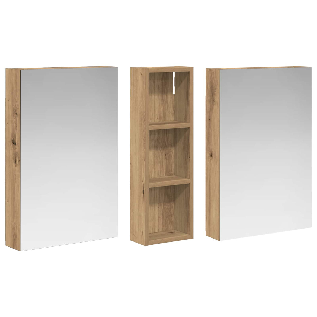 Set ormarića za kupaonicu 3 kom. 100 x 10,5 x 60,5 cm