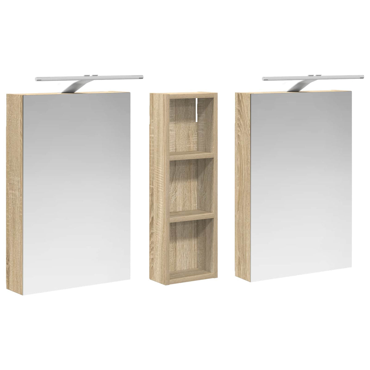Set ormarića za kupaonicu 3 kom. 100 x 10,5 x 60,5 cm