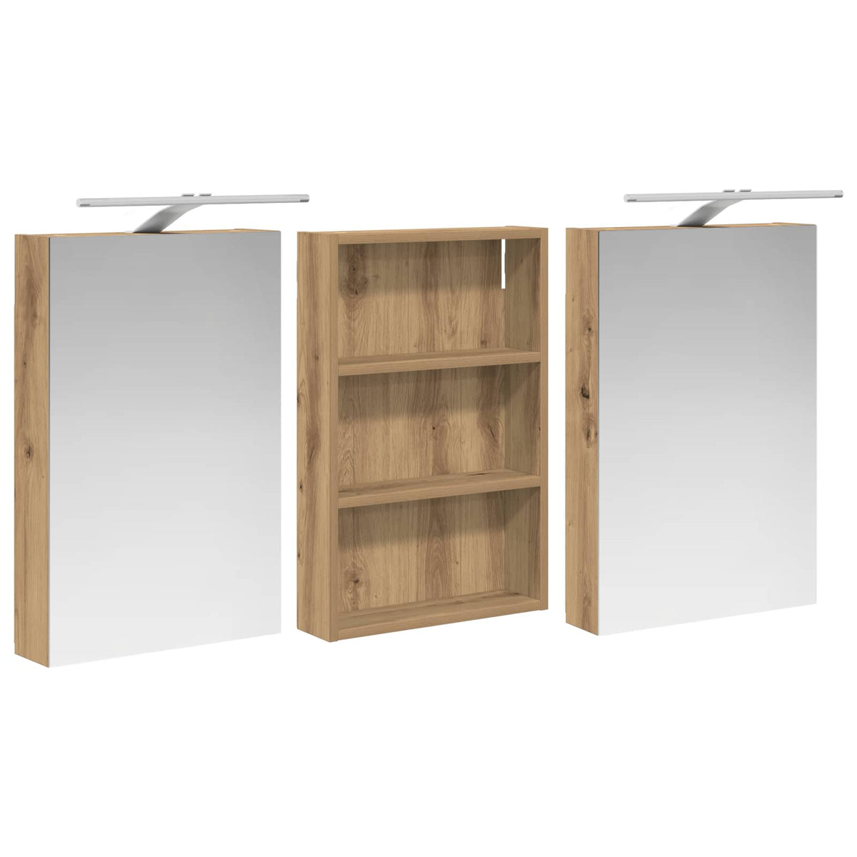 Set ormarića za kupaonicu 3 kom. 120 x 10,5 x 60,5 cm