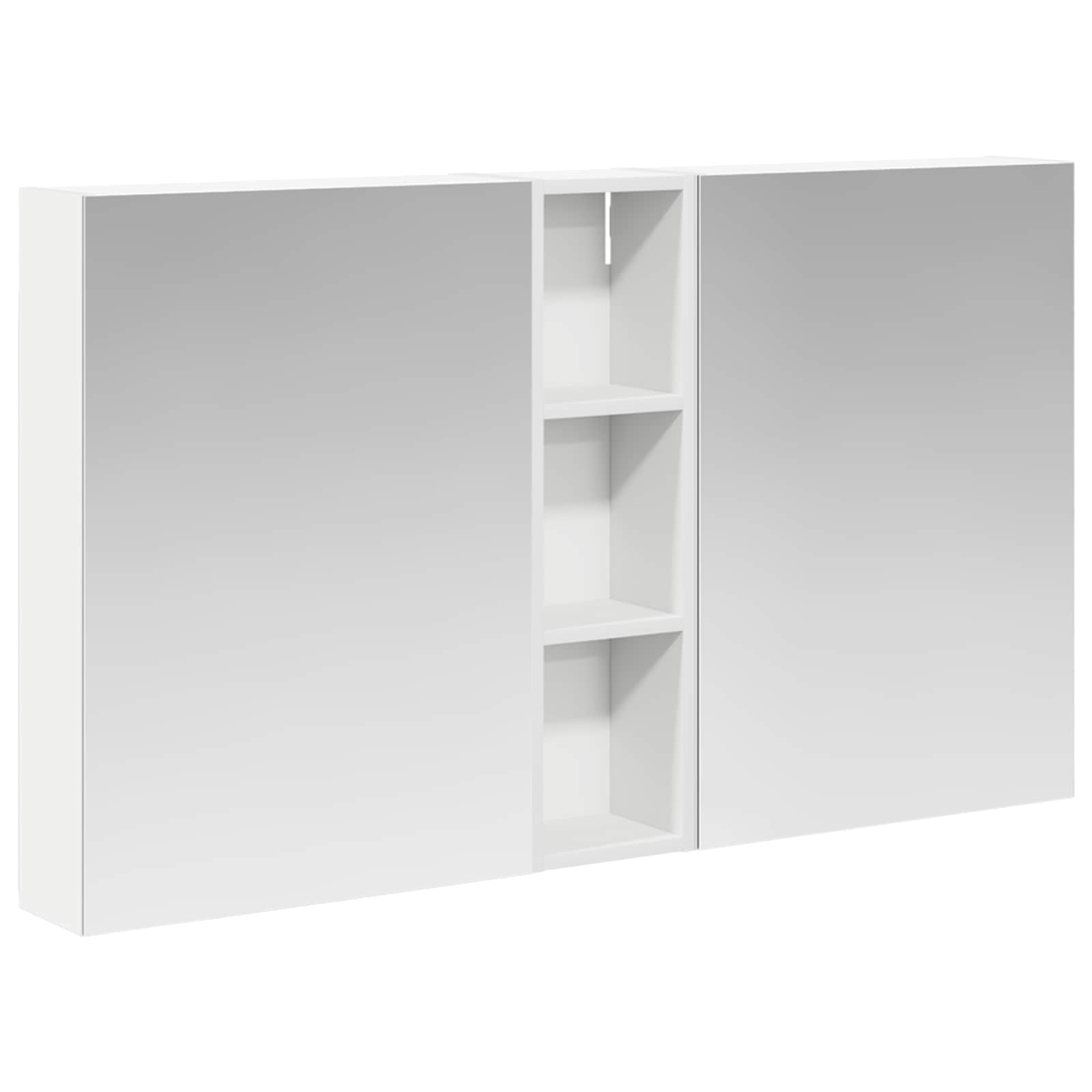 Set ormarića za kupaonicu s policom 3 pcs 120 x 14,5 x 70 cm