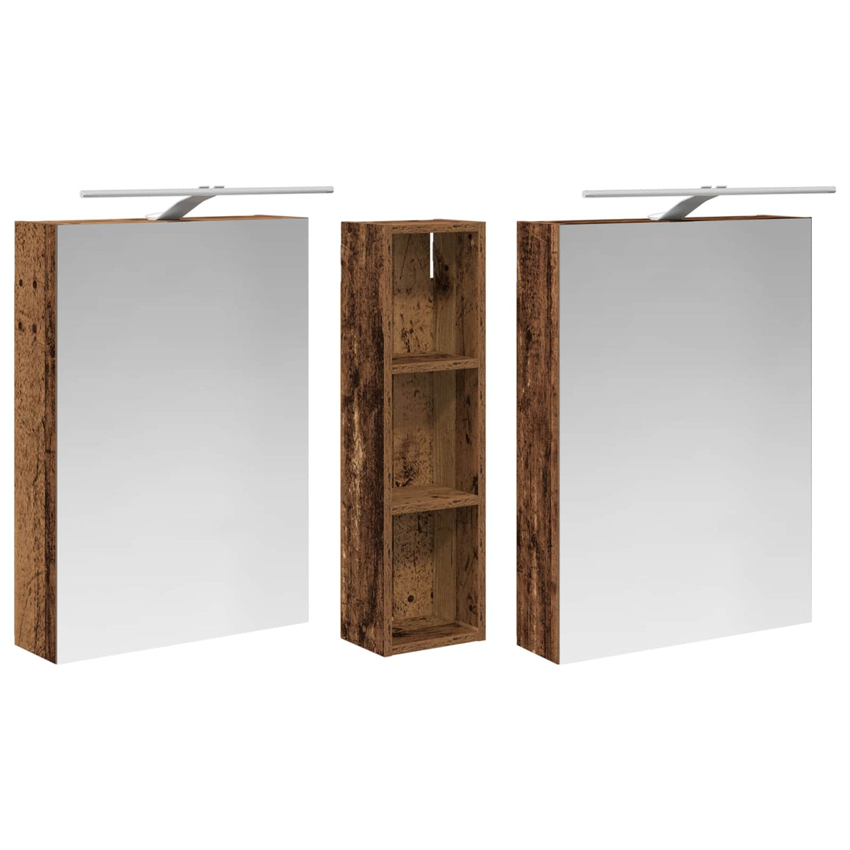 Set ormarića za kupaonicu 3 kom. 120 x 14,5 x 70 cm