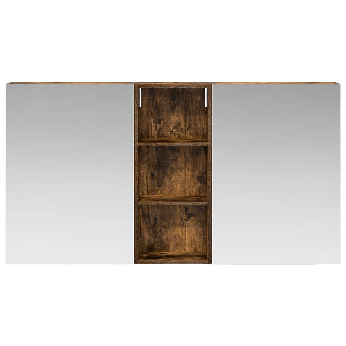 Set ormarića za kupaonicu s policom 3 pcs 130 x 14,5 x 70 cm