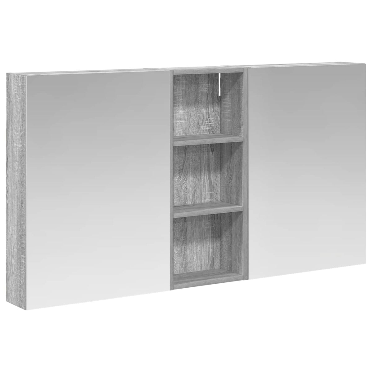 Set ormarića za kupaonicu s policom 3 pcs 130 x 14,5 x 70 cm