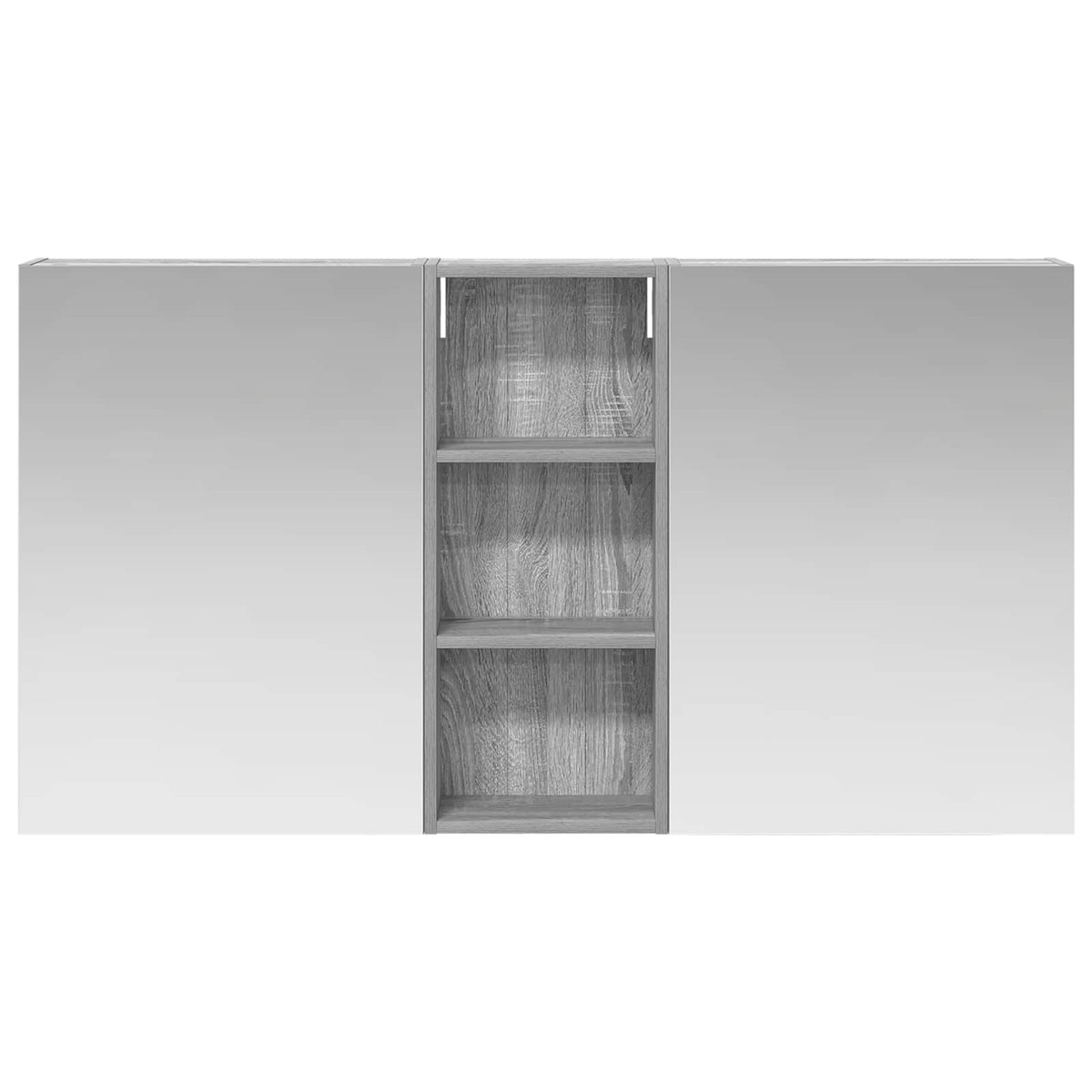 Set ormarića za kupaonicu s policom 3 pcs 130 x 14,5 x 70 cm
