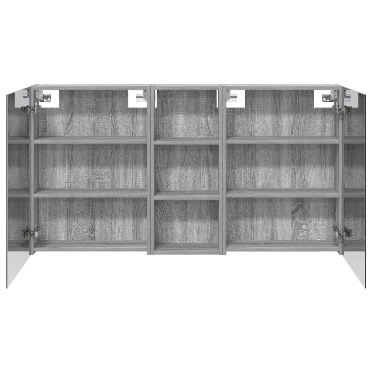 Set ormarića za kupaonicu s policom 3 pcs 130 x 14,5 x 70 cm