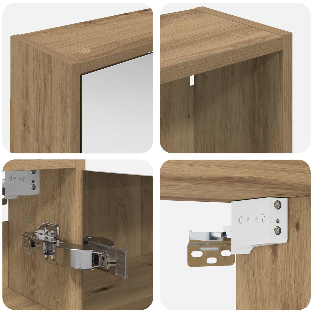 Set ormarića za kupaonicu 3 pcs 106 x 16 x 62,5 cm