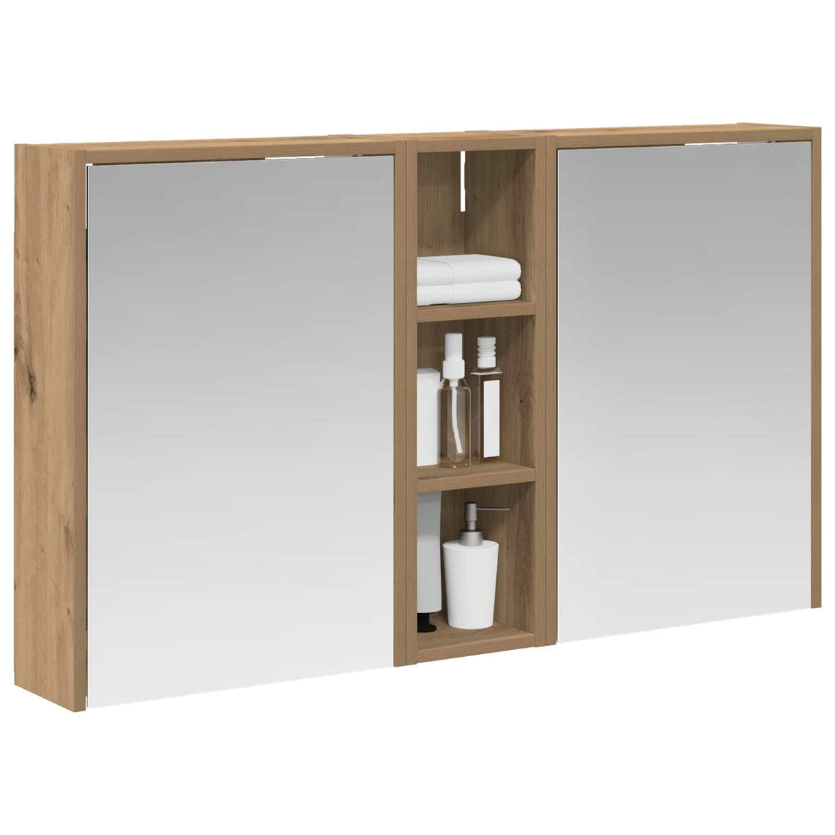 Set ormarića za kupaonicu 3 pcs 106 x 16 x 62,5 cm