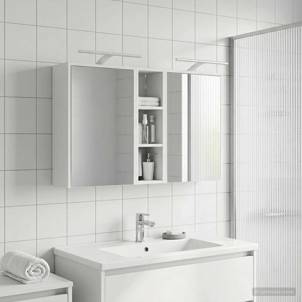 Set ormarića za kupaonicu 3 pcs 106 x 16 x 62,5 cm