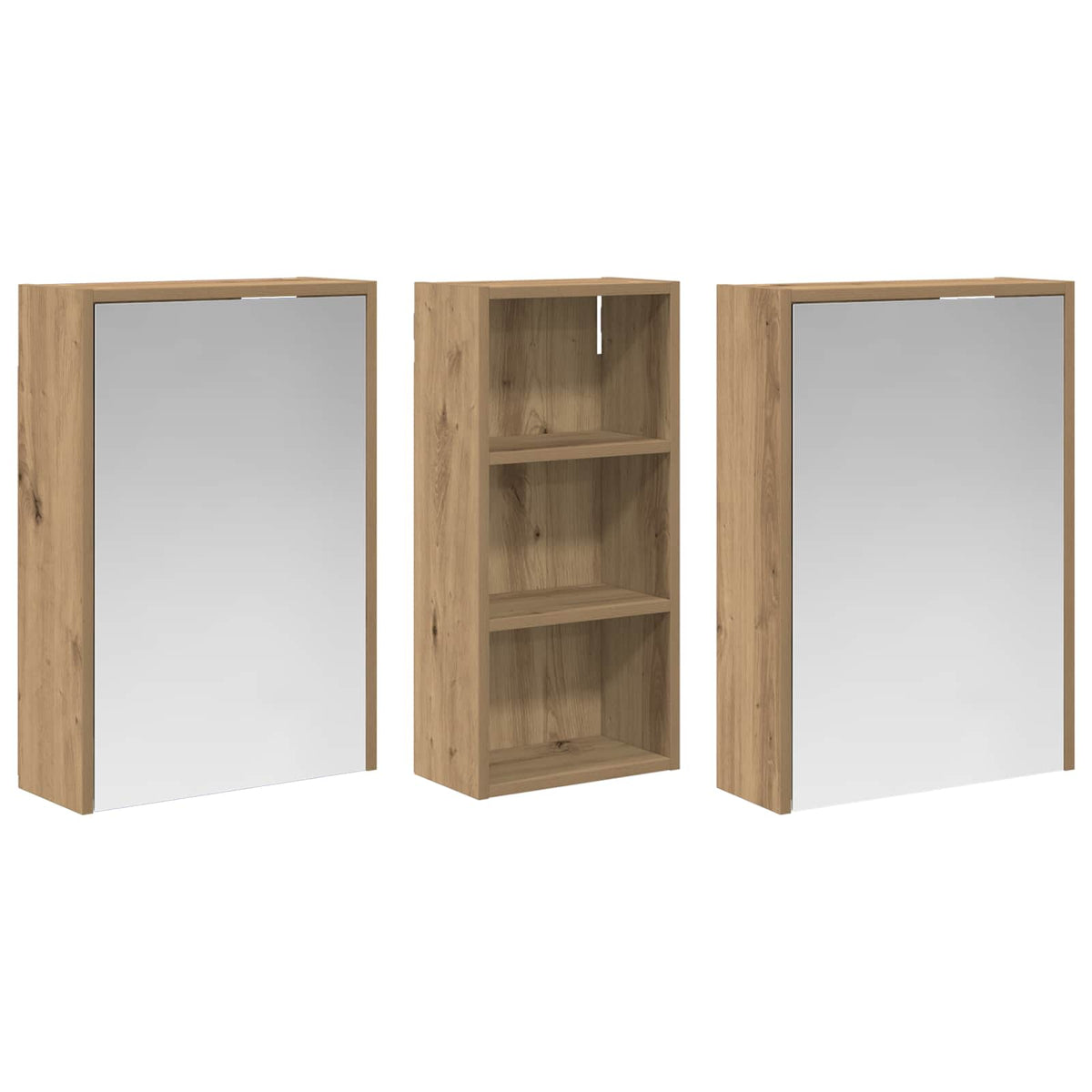 Set ormarića za kupaonicu 3 kom. 116 x 16 x 62,5 cm