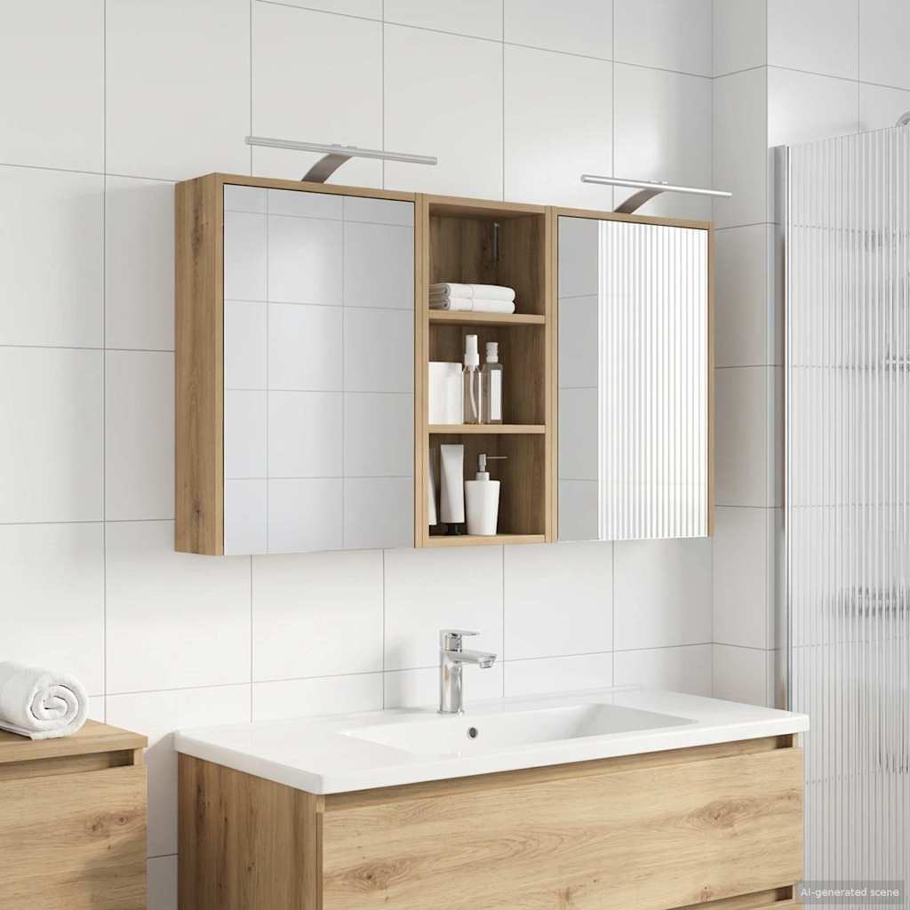 Set ormarića za kupaonicu 3 kom. 116 x 16 x 62,5 cm