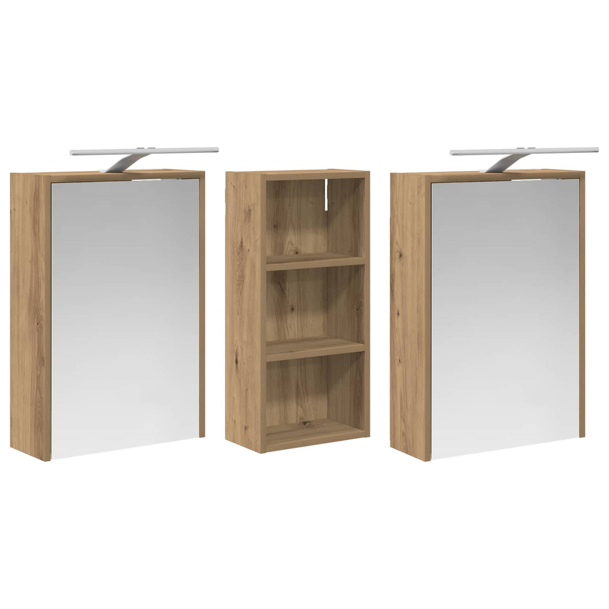 Set ormarića za kupaonicu 3 kom. 116 x 16 x 62,5 cm