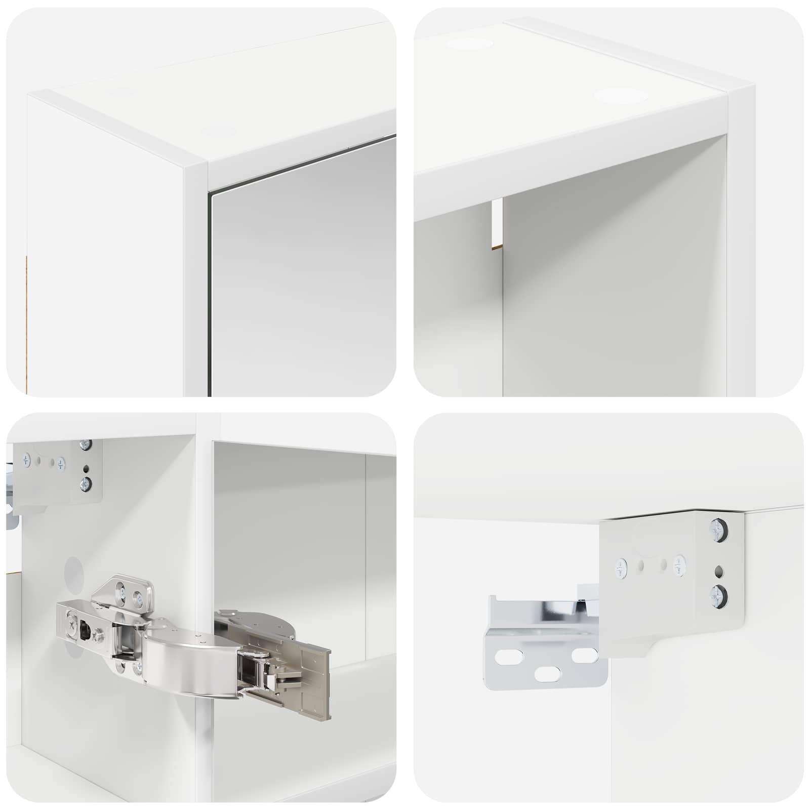 Set ormarića za kupaonicu s policom 3 pcs 126 x 16 x 62.5 cm