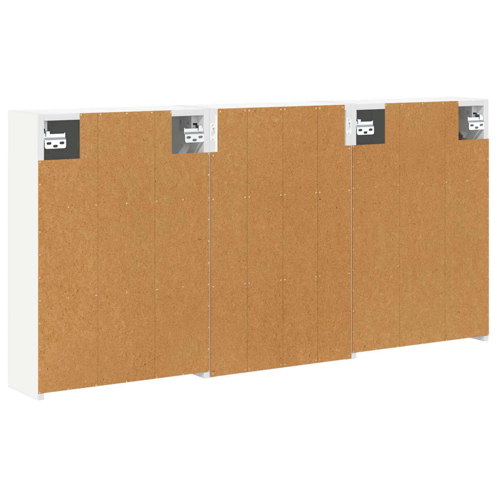 Set ormarića za kupaonicu s policom 3 pcs 126 x 16 x 62.5 cm