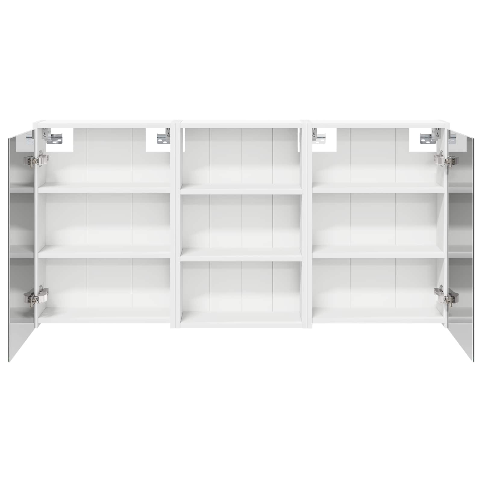 Set ormarića za kupaonicu s policom 3 pcs 126 x 16 x 62.5 cm