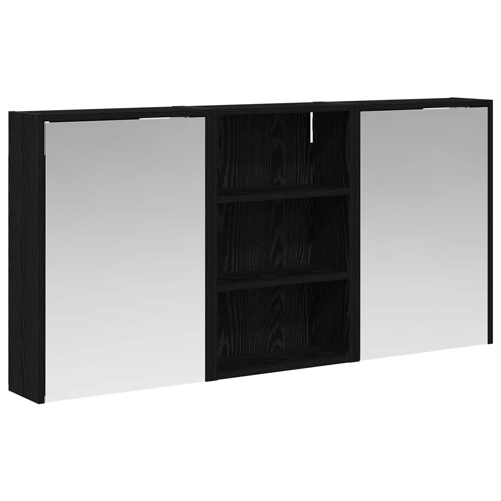 Set ormarića za kupaonicu s policom 3 pcs 126 x 16 x 62.5 cm