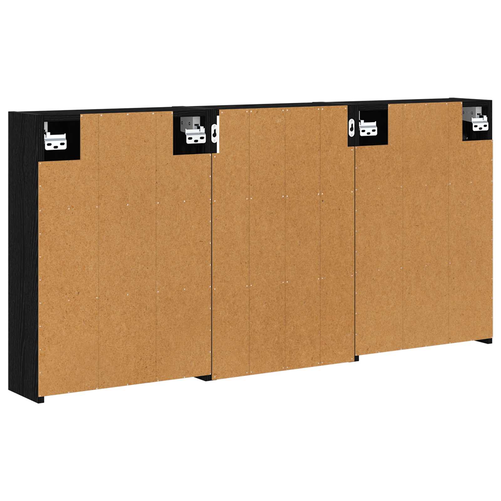 Set ormarića za kupaonicu s policom 3 pcs 126 x 16 x 62.5 cm
