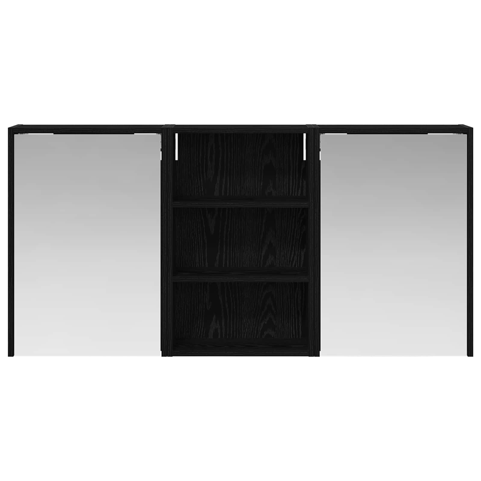 Set ormarića za kupaonicu s policom 3 pcs 126 x 16 x 62.5 cm