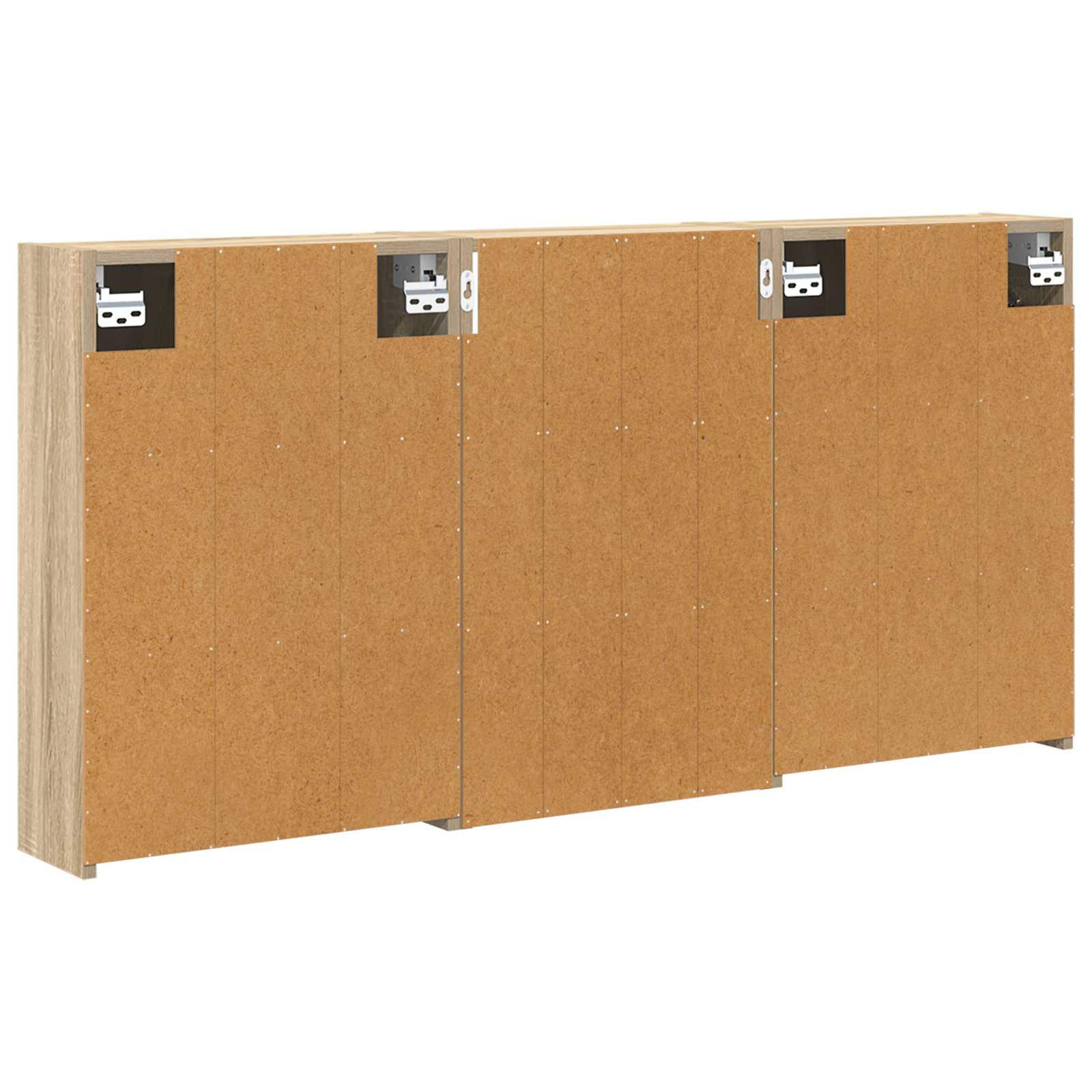 Set ormarića za kupaonicu s policom 3 pcs 126 x 16 x 62.5 cm