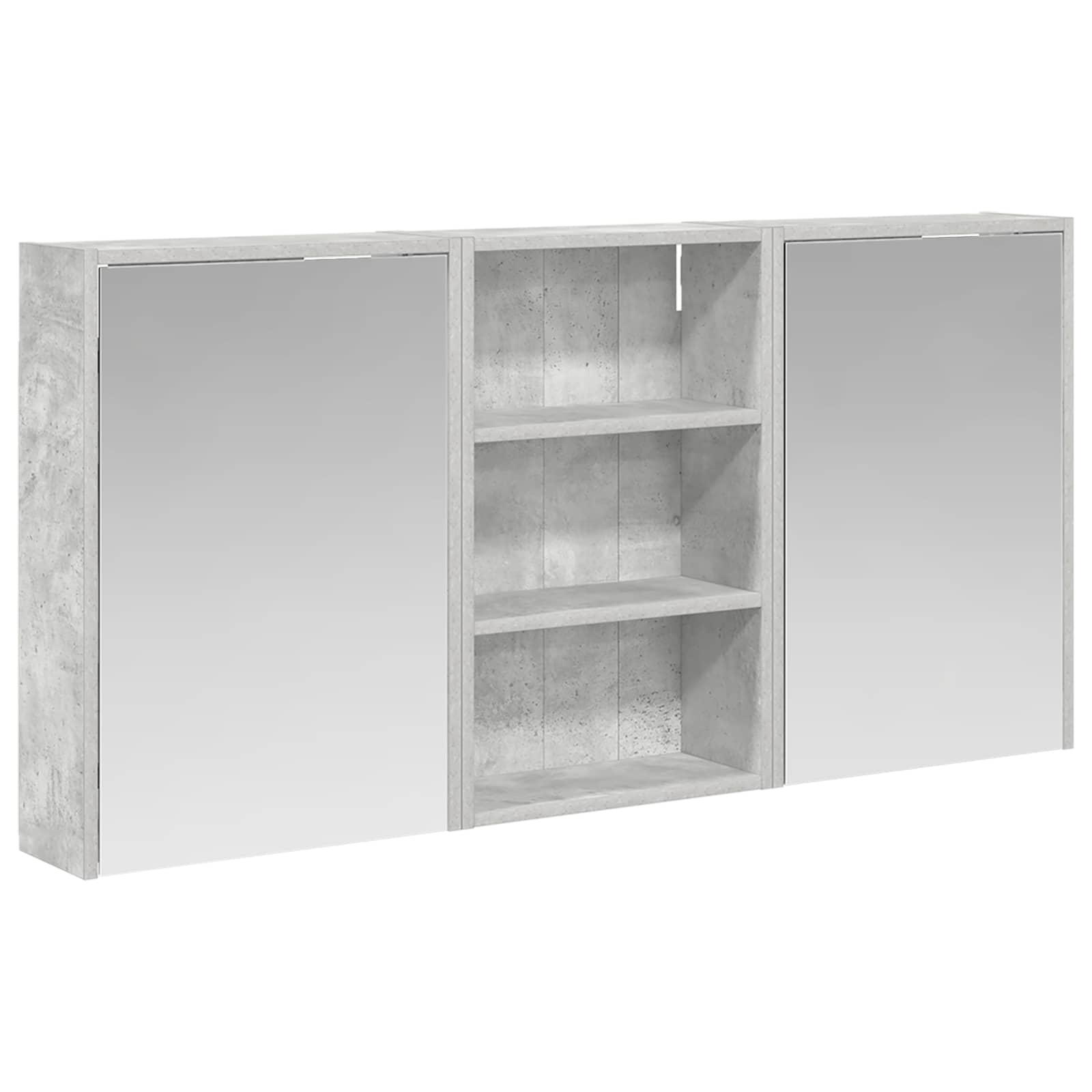 Set ormarića za kupaonicu s policom 3 pcs 126 x 16 x 62.5 cm