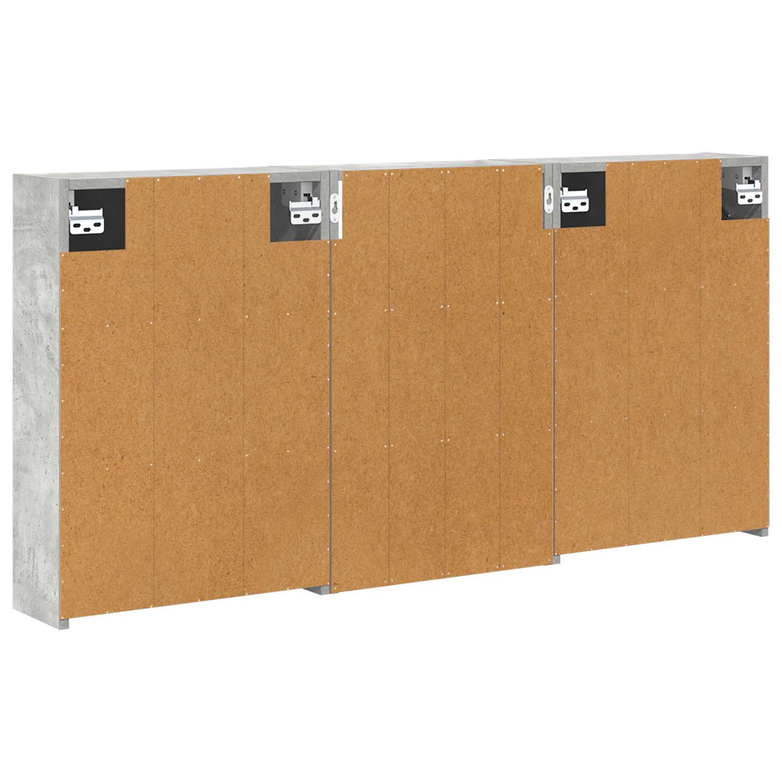 Set ormarića za kupaonicu s policom 3 pcs 126 x 16 x 62.5 cm