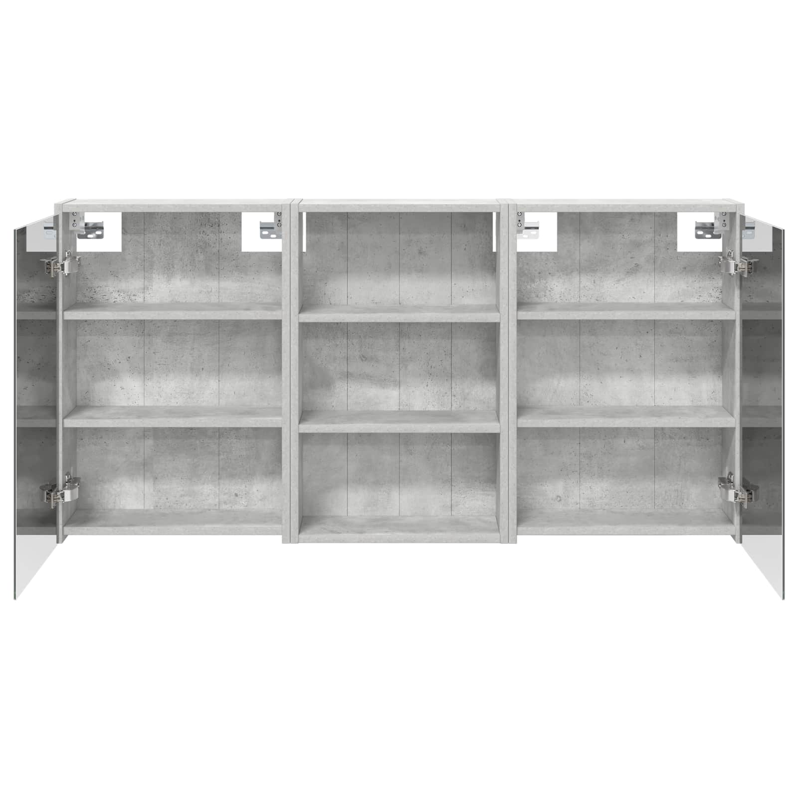 Set ormarića za kupaonicu s policom 3 pcs 126 x 16 x 62.5 cm