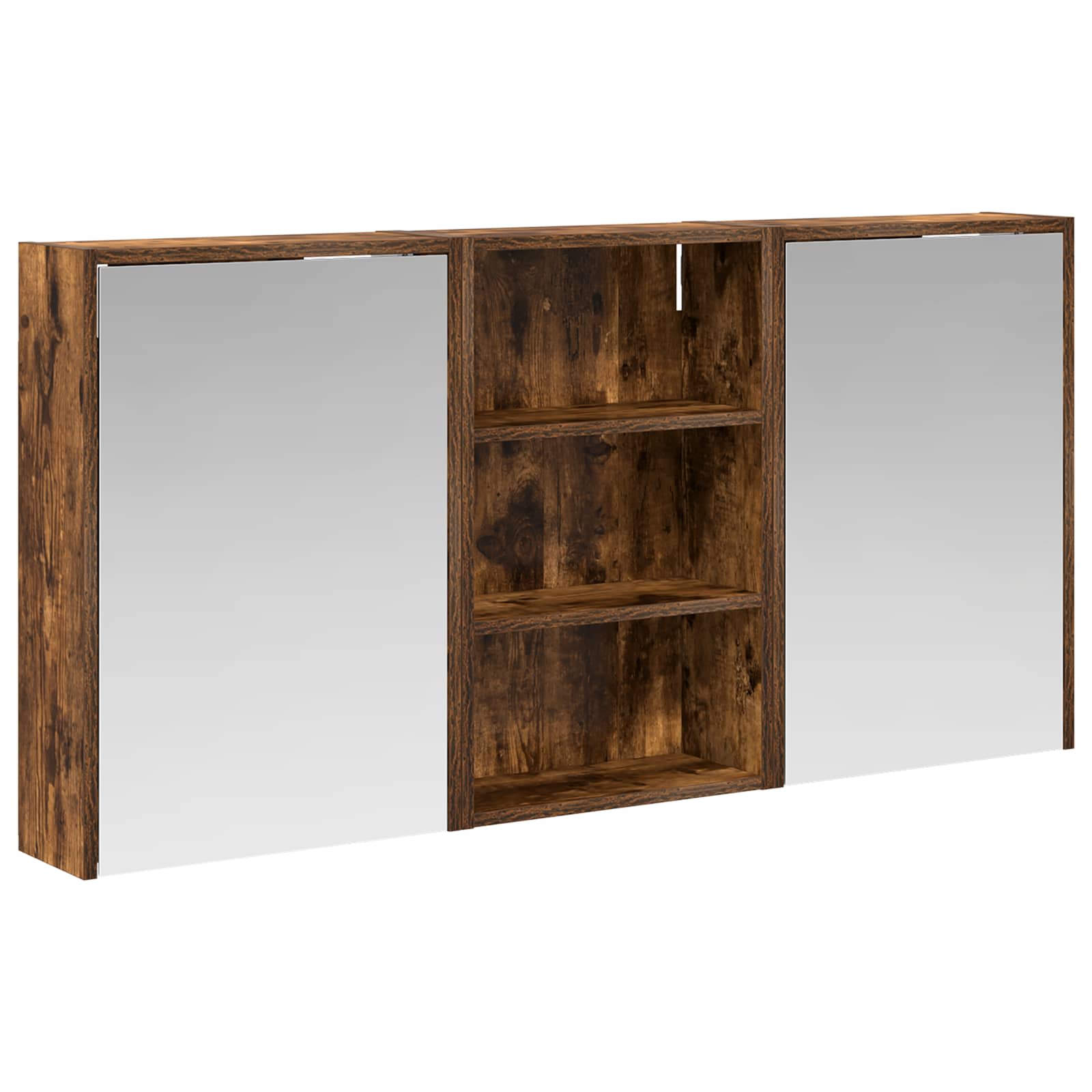 Set ormarića za kupaonicu s policom 3 pcs 126 x 16 x 62.5 cm