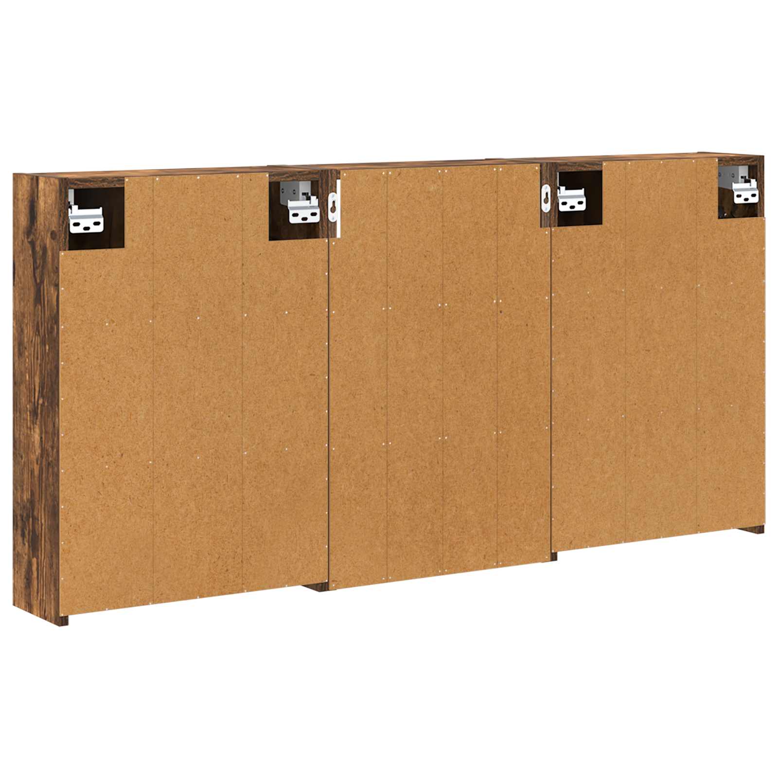 Set ormarića za kupaonicu s policom 3 pcs 126 x 16 x 62.5 cm