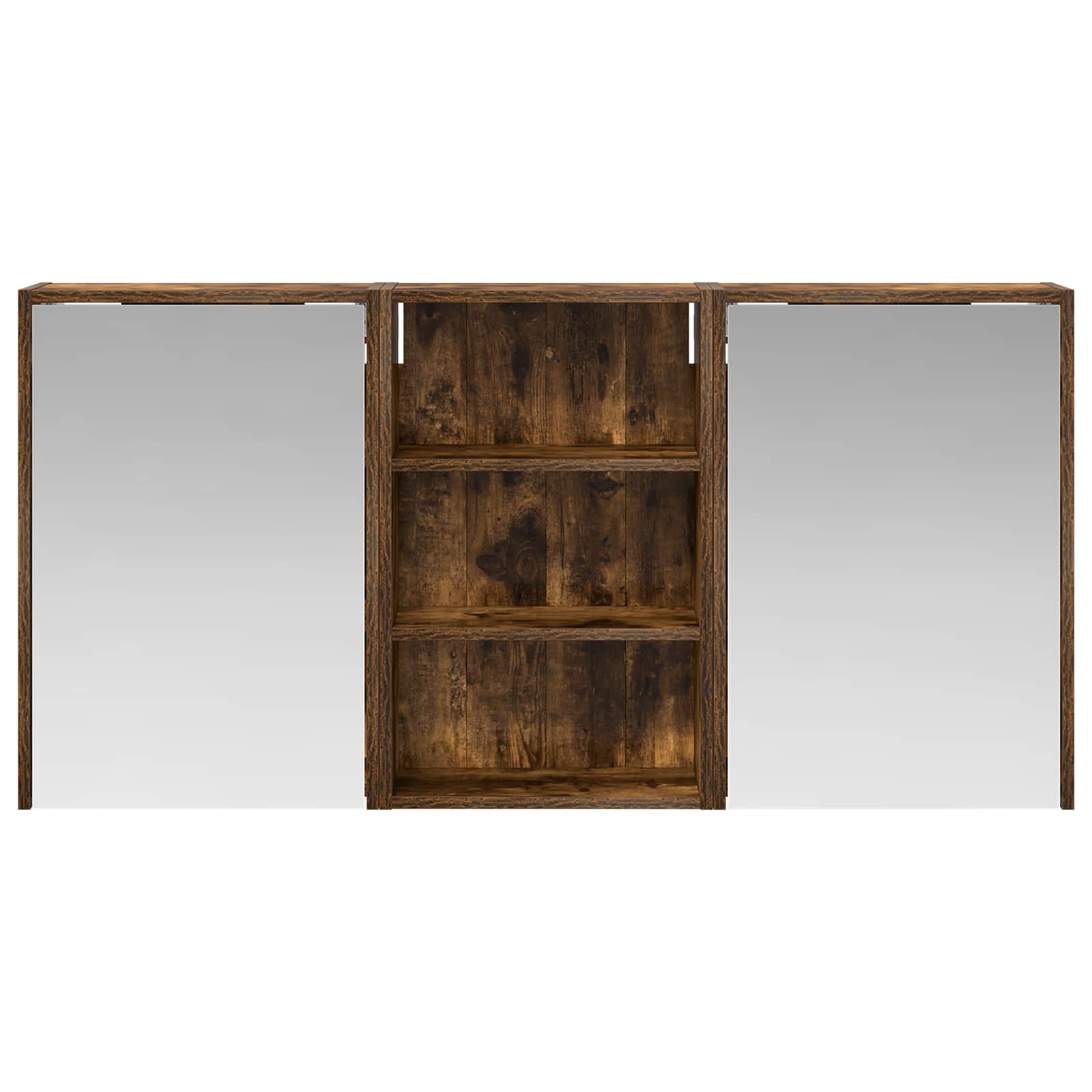 Set ormarića za kupaonicu s policom 3 pcs 126 x 16 x 62.5 cm