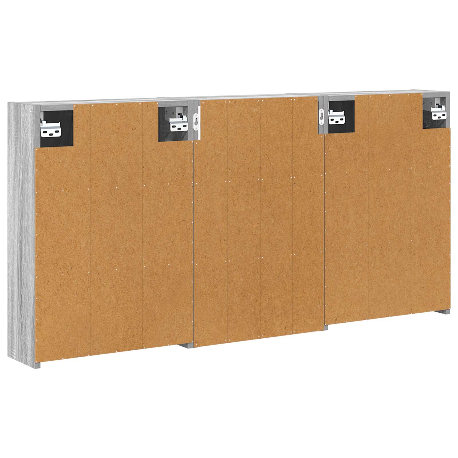 Set ormarića za kupaonicu s policom 3 pcs 126 x 16 x 62.5 cm